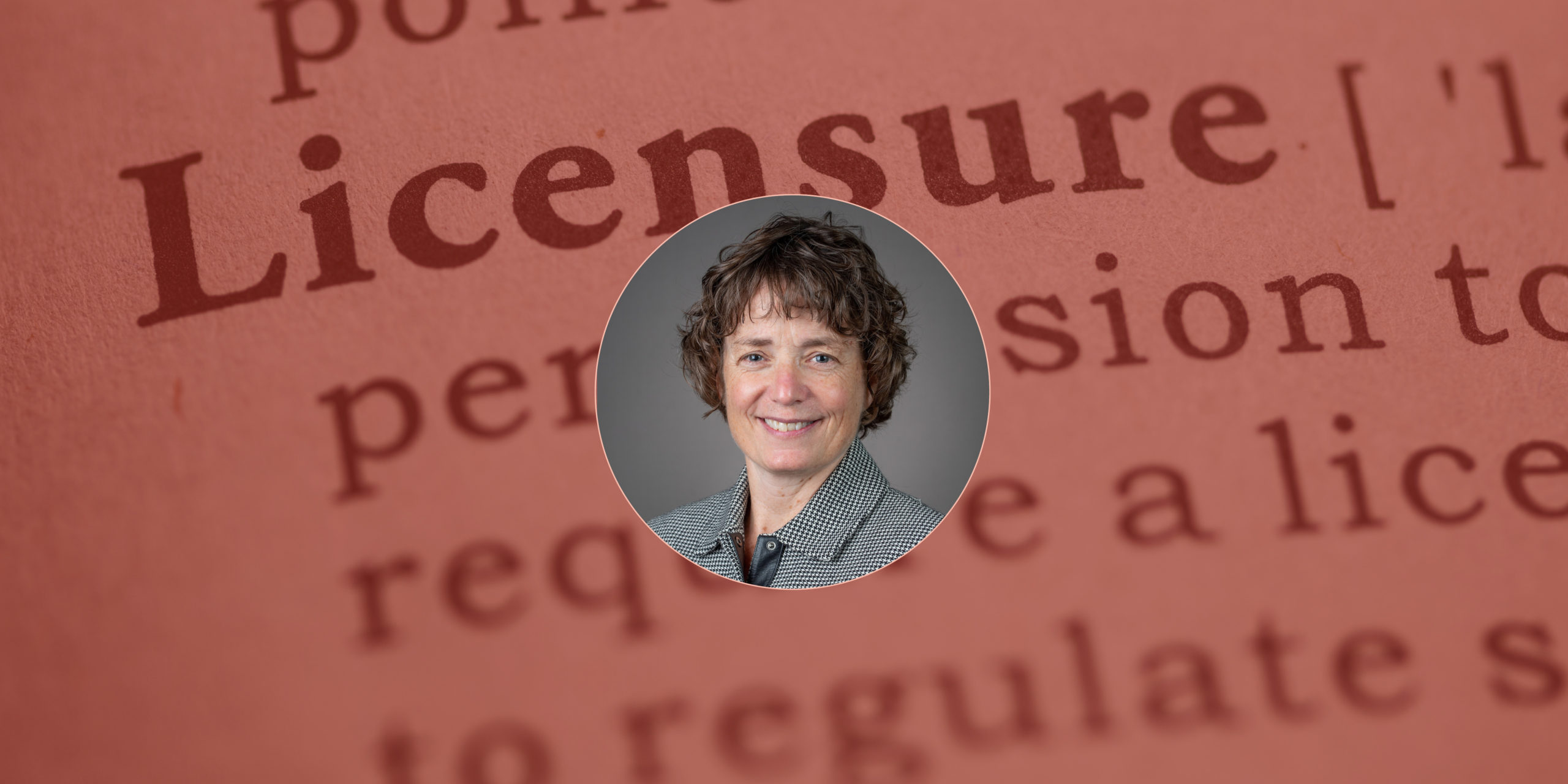 Image of Dean Gardina and the topic of Licensure in Law